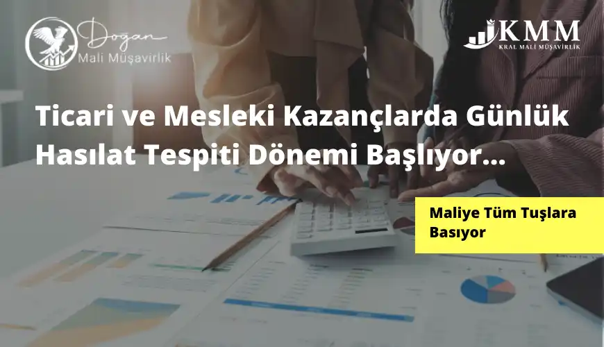 günlük hasılat tespiti